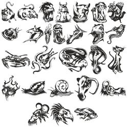 Angry Animals Tattoos Free CDR