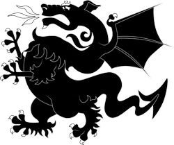 Heraldric Dragon Animal Free CDR