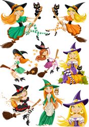Beautiful Witches For Halloween Free CDR