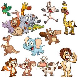 Cute Cartoon Animals For Child Free CDR