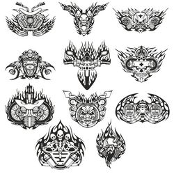 Motorcycle Stickers Collection Free CDR