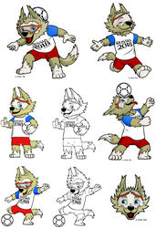 World Cup Wolf Symbols 2018 Free CDR