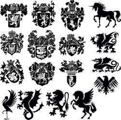 Heraldry Collection Clipart Free CDR