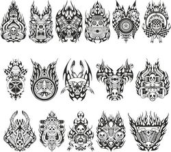 mock-ups Of Motorcycle Sticker Collection Free CDR