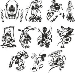 Collection Of Roller Sketches Free CDR
