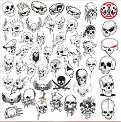 Vector Skulls Collection Free CDR