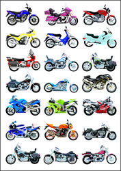 Big Collection Of Vector Motorcycles Download Free CDR