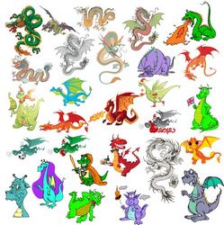 Vector Images Of Dragons Free CDR