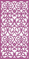 Abstract Laser Cut Panel Pattern Floral Free CDR