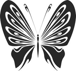Vintage Butterfly Stencils Free CDR