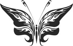 Butterfly Silhouette Sticker Free CDR