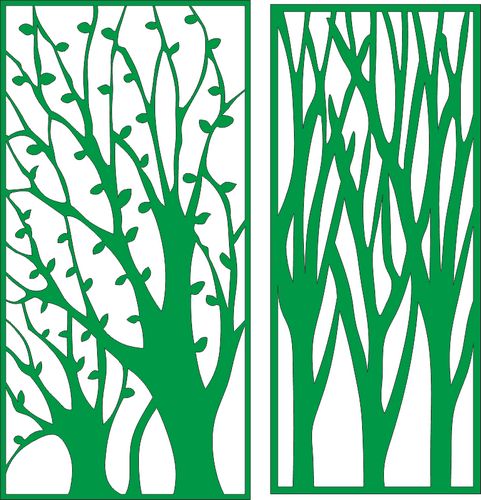 Laser Cut Pattern Tree Free CDR