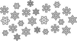 Snowflake Vectors Free CDR