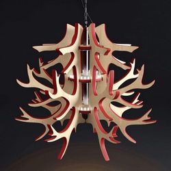 Lamp Wooden Tree Design Free CDR