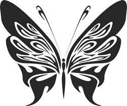 Butterfly Silhouette Sticker 222 Free CDR