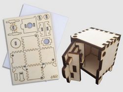 mini-seyf Wooden Box Free CDR