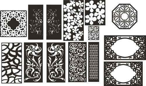 Jaali design For cnc router laser cut Free CDR