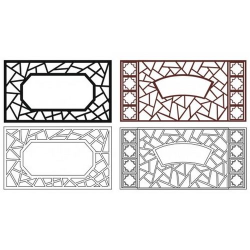 Cnc Panel Laser Cut Pattern File cn-l457 Free CDR