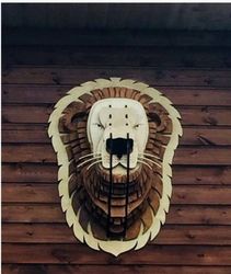 Wooden Trophy Lion Free CDR