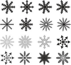 Snowflakes Design Free CDR