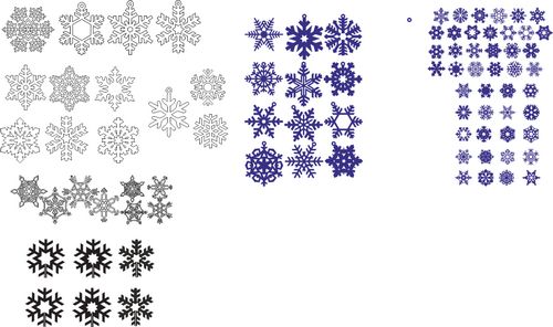 Snowflakes Pack Free CDR