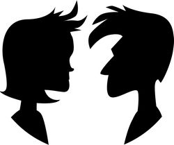 Couple Silhouette Free CDR