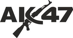 AK 47 guns Wall Art Sticker Free CDR