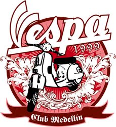 Vespa Club Medellin Logo Free CDR