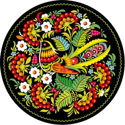 Traditional Pattern Cock Circle 048006 Free CDR