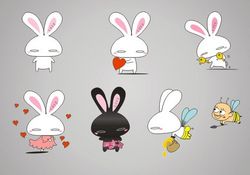 cute cartoon rabbit Free CDR
