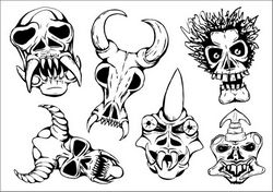 Ritual masks skull Free CDR