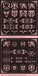The exquisite lace angular decorative Free CDR