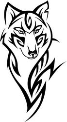 Wolf Head Tattoo Design Free CDR