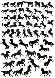Black Horse Silhouette Free CDR
