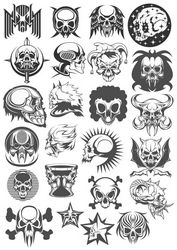 Collection Of Skulls Free CDR