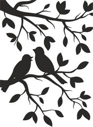 Two Birds Stencil Free CDR