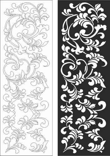 Floral Pattern Design 4545 Free CDR