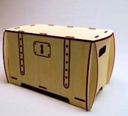 Box With Locks File Download For Laser Cut Free CDR