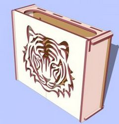 Lion Head Motifs Box File Download For Laser Cut Free CDR