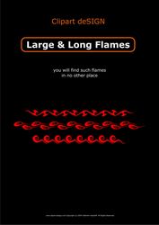 100 variety of long flame pattern Free CDR