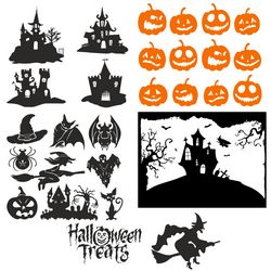 Cool Collection Of Images For Halloween For Plotter Cutting Free DXF File