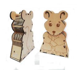 mouse-shaped Box Download For Laser Cut Free DXF File