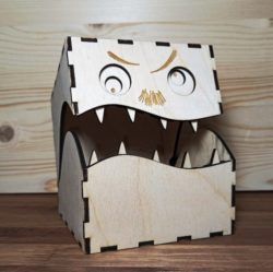 Box With Teeth Download For Laser Cut Free DXF File