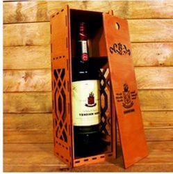 Gift Wine Box Download For Laser Cut Free DXF File