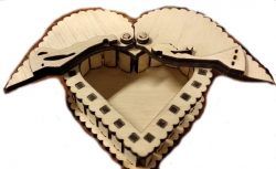 Heart Box Has Two Wings Download For Laser Cut Free DXF File
