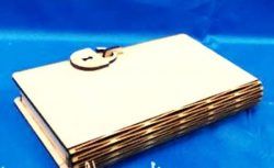 book-shaped Jewelry Box Download For Laser Cut Cnc Free DXF File
