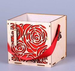 Rose Gift Box Download For Laser Cut Cnc Free DXF File