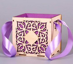 Wedding Gift Box For Laser Cut Free DXF File