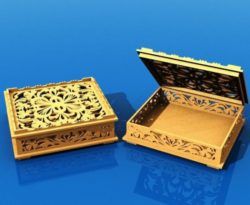 Wooden Gift Box Download For Laser Cut Free DXF File