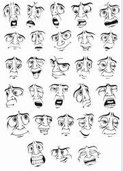 Smileys Mens Facial Expression Part 2 Free DXF File